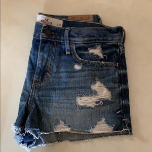 high rise hollister shorts